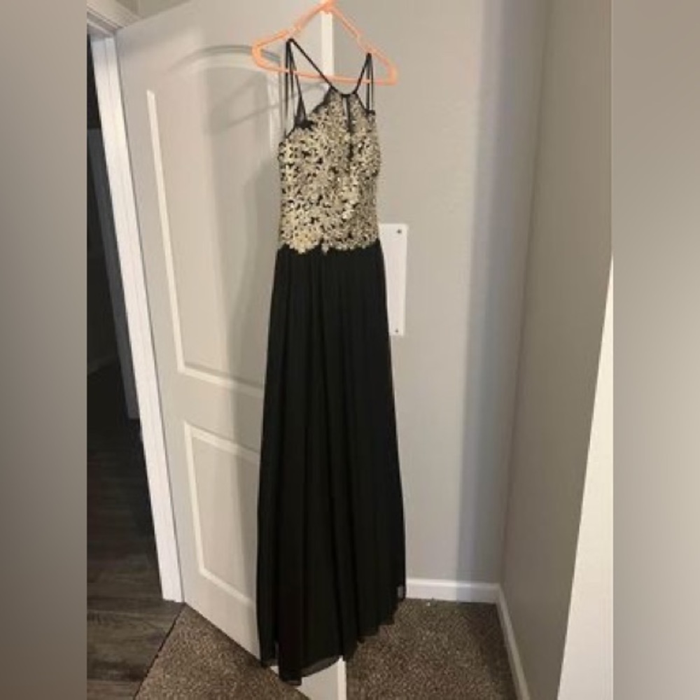 My Michelle Black & Gold Dress